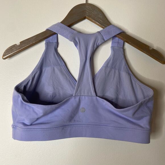 LULULEMON Periwinkle Racerback Crossfront Neckline Sports Bra - Picture 5 of 7